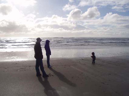 family beach