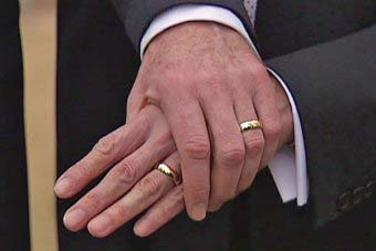 two men wed